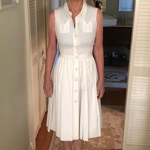 PRADA white shirt dress